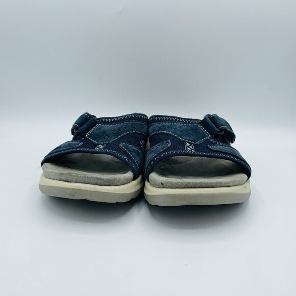 Earth Origins Sandals Womens Size 8M Blue Gray Comfort Open Toe Adjustable Slide - Picture 4 of 11